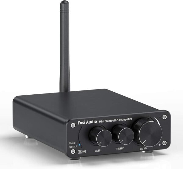 51N1qG31DOL._AC_SL1200_ Fosi Audio BT10A Bluetooth 5.0 Stereo Amplifier Review for Home Audio Enthusiasts