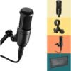 617Eu6w2HpL._AC_SL1200_ Audio Technica AT2020 Condenser Microphone Bundle review for studio recording enthusiasts
