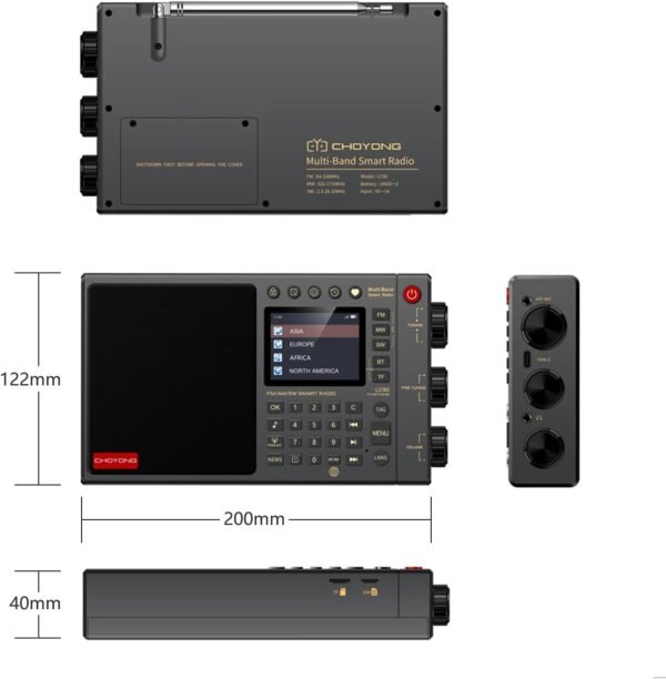 Review of CHOYONG LC90 Portable Digital Internet Radio with Bluetooth and Multi-Band Features