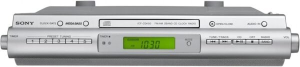 Sony ICFCDK50 Under Cabinet Kitchen CD Clock Radio review with features and sound insights