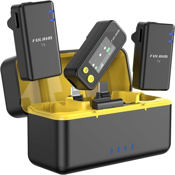 61NBiSBLZWL._AC_SL1500_ Fulaim X5 Wireless Lavalier Microphone System Review Versatile Audio for Cameras and Smartphones