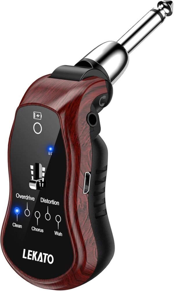 LEKATO Guitar Headphone Amp review rechargeable practice amp with 5 effects for beginners