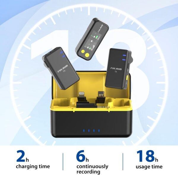 61UohlgblfL._AC_SL1500_ Fulaim X5 Wireless Lavalier Microphone System Review Versatile Audio for Cameras and Smartphones