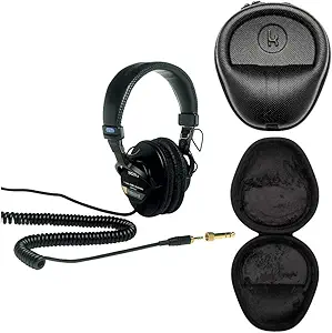 61n6CNzI4UL.__AC_SX300_SY300_QL70_FMwebp_ Sony MDR7506 Professional Over-Ear Headphones review with bundle case for studio use