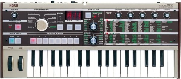 710ClmEJFRL._AC_SL1500_ Korg microKORG Synthesizer review compact design with vocoder and versatile sound features