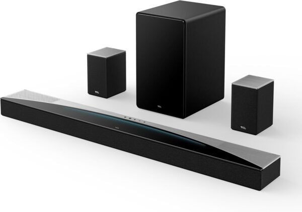 TCL Q85H Sound Bar Review Powerful Dolby Atmos Audio with Wireless Subwoofer and Surrounds