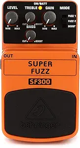 71BUcnNZ6fL.__AC_SX300_SY300_QL70_FMwebp_ Behringer Super Fuzz SF300 review uncovering its 3-mode distortion pedal performance