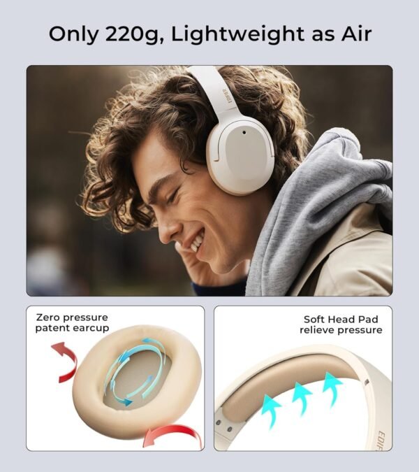 Edifier W820NB Plus Wireless Headphones review hybrid ANC and LDAC codec tested