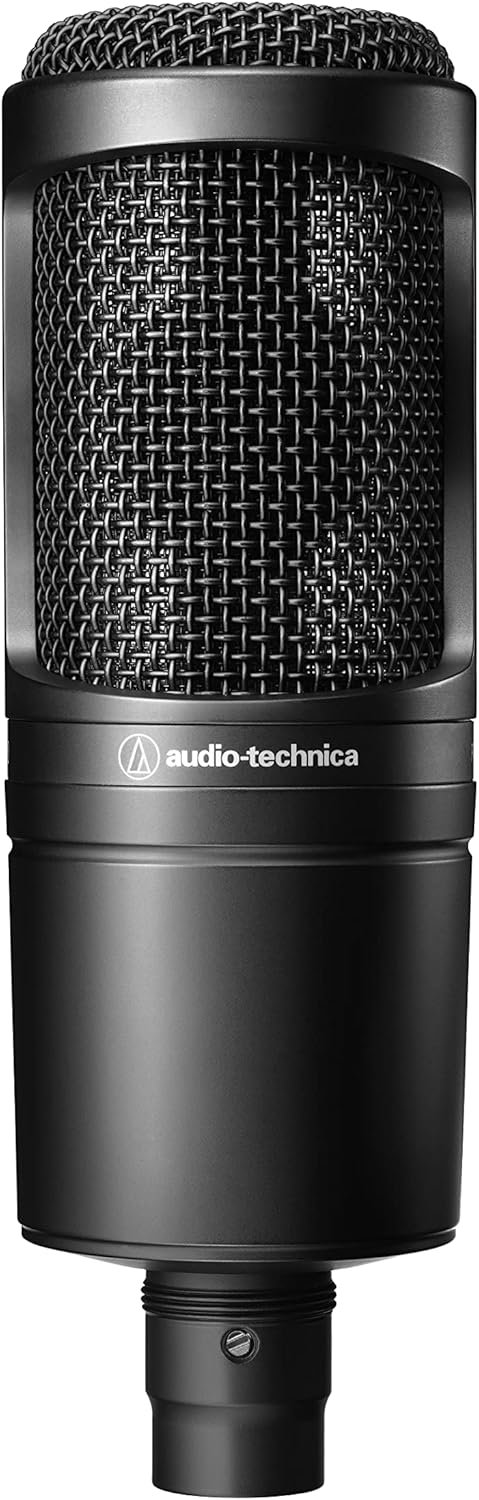 Audio-Technica AT2020 Condenser Microphone review perfect for home studio recording setups