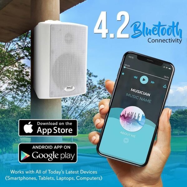 Review of Pyle Wall Mount Bluetooth Bookshelf Speaker System for Home and Studio Use