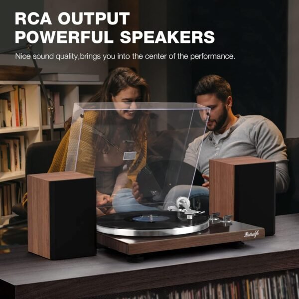 71l3yAJqHCL._AC_SL1500_ Turntables Belt-Drive Record Player Retrolife HQ-KZ006 review with wireless connectivity features