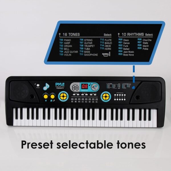 Review of Pyle Portable 61 Key Piano Keyboard with Microphone and Drum Pad