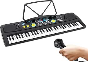 Review of Pyle Portable 61 Key Piano Keyboard with Microphone and Drum Pad