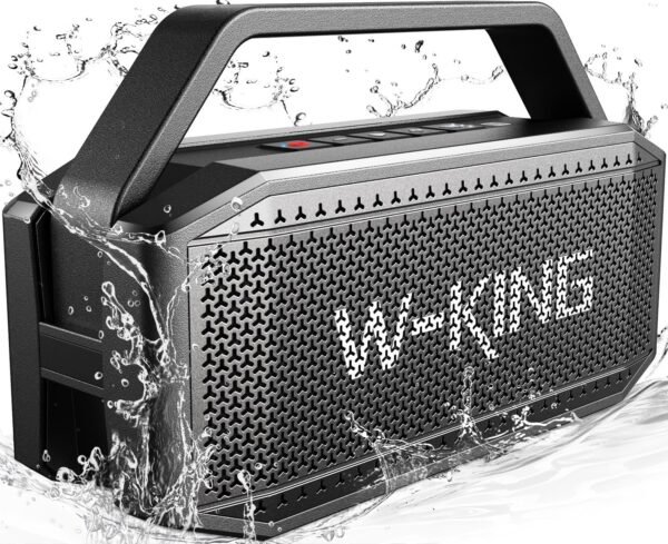 816t1Hco8iL._AC_SL1500_ W-KING D9 Portable Bluetooth Speaker Review Best 100W Waterproof Outdoor Sound and Bass