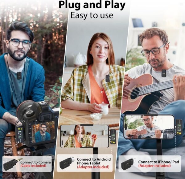 81HsW5LvjOL._AC_SL1500_ Fulaim X5 Wireless Lavalier Microphone System Review Versatile Audio for Cameras and Smartphones