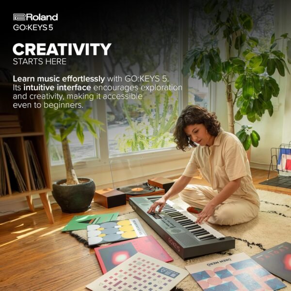 Roland GO:KEYS 5 review innovative portable keyboard with Bluetooth and built-in speakers