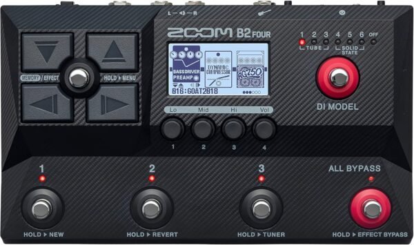 81d5dXKN4bL._AC_SL1500_ Zoom B2 Four Bass Multi-Effects Processor Review Amp Modeling and 100+ Effects Explained