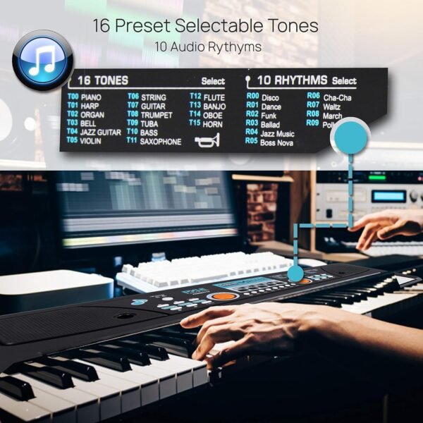 Review of Pyle Portable 61 Key Piano Keyboard with Microphone and Drum Pad